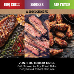 Ninja Woodfire Electric BBQ Grill & Smoker with Stand & Cover